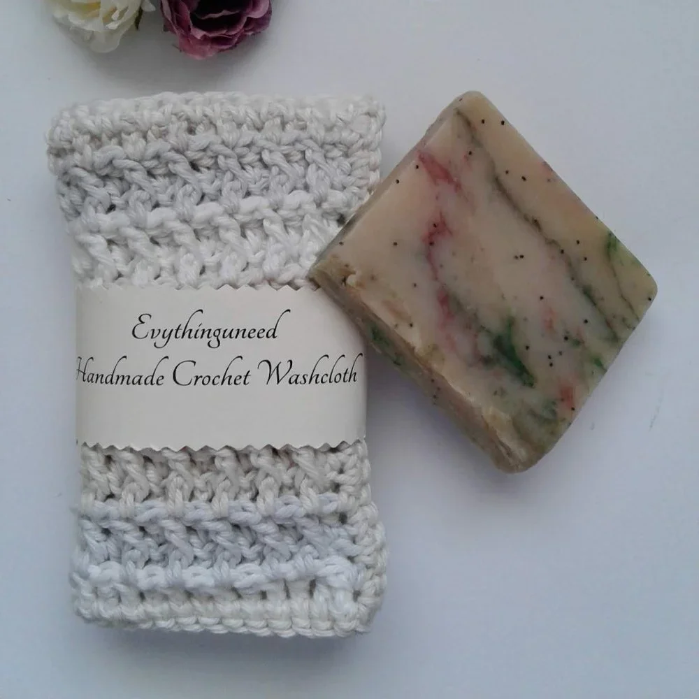 Handmade Crochet Wash Cloth Square